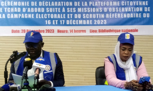 Référendum : La plateforme « Le Tchad d&#039;abord » rend public son rapport d&#039;observation
