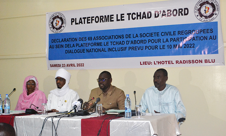 Dialogue National : déclaration d’intention de la plateforme « le Tchad d’abord »